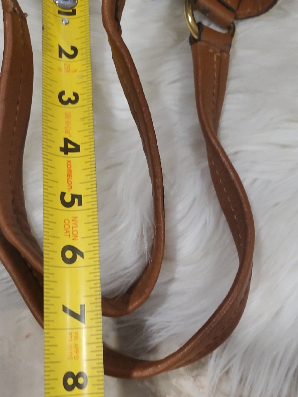 Michael Kors Tan Canvas Drawstring Shoulder Bag with Brown Leather Trim - Picture 15 of 17
